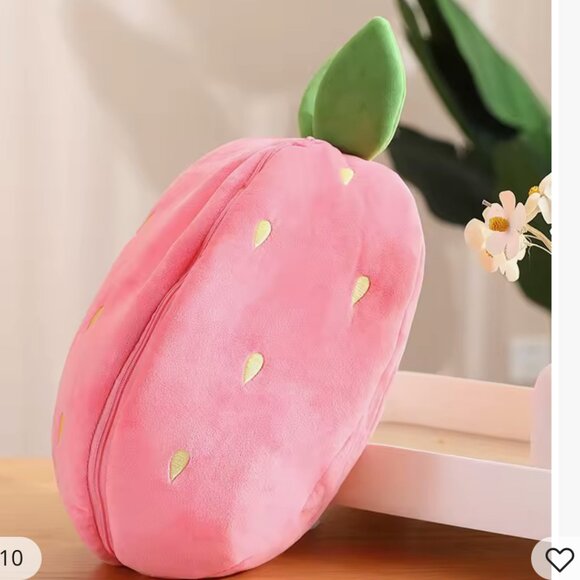 Plush Strawberry Rabbit & Carrot Rabbit Zip Up for Fruit Unzip for Rabbit - Picture 9 of 16